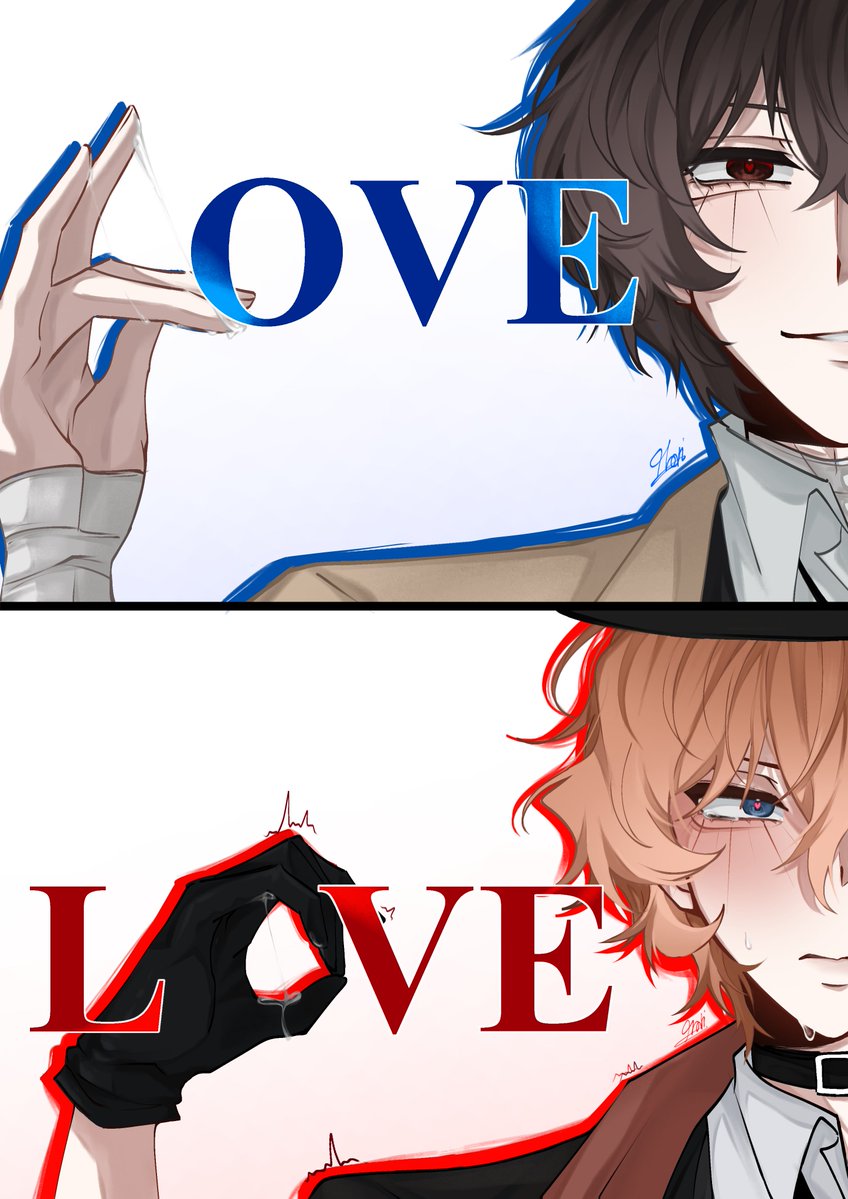 Yotsu_ki02's tweet photo. L O V E 

#ดาชู #soukoku #dachuu #太中  #文スト https://t.co/Ym2na0FbzA