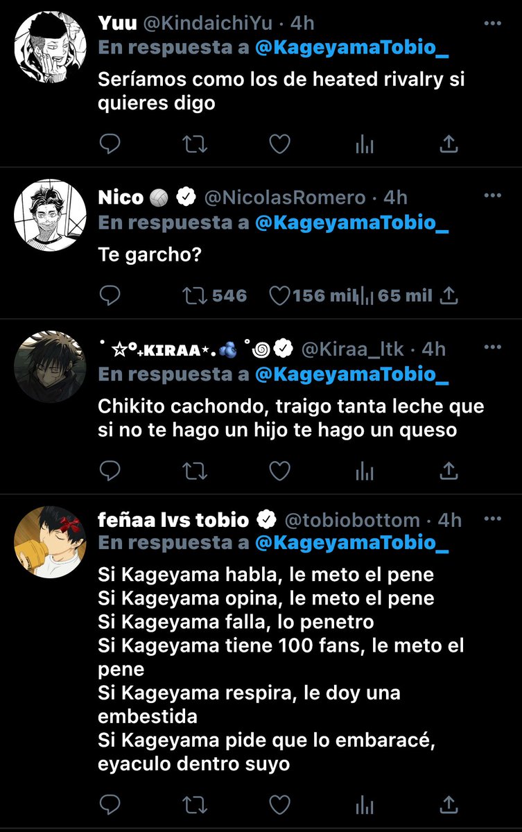 Kiraa_ltk's tweet photo. ⤷ ゛ ᴀᴜ #Kageyamaharem 🔞ˎˊ˗

Donde luego de que Kiyoko y Suga tuvieran un bebé, a Tobio le da fomo no ser padre a su edad y hace un tuit en su cuenta pública por accidente. 

O

Donde todos sus conocidos se ofrecen a ayudarle a cumplir ese deseo de ser padre. https://t.co/hSOtPij1hZ
