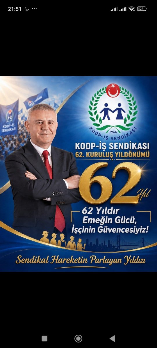 KavCemal's tweet photo. 10 No’lu işkolunda en büyük sendika olmak kolay değil. Bunun arkasında yıllarca verilen emek ve kazanılan güven var. Yeni yaşın kutlu olsun KOOP-İŞ!
    #KOOPİŞ62Yaşında
@alemdareyup
@KOOPISSENDIKASI 
@turkiskonf https://t.co/y4NeDnZAvr