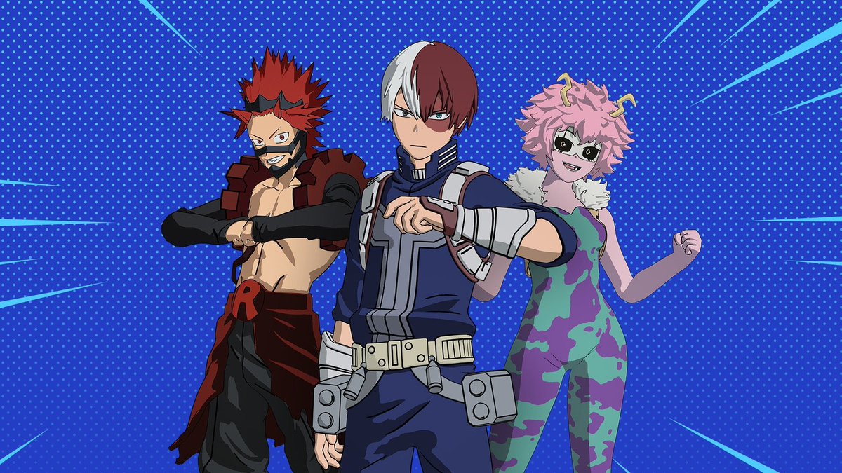 MHAxFortnite's tweet photo. @Fortnite things to look forward to: You bringing My Hero Academia back to the Item Shop 

#BringBackMHAToTheItemShop 

@VIZMedia @MHAOfficial @myheroacademia https://t.co/znNsHczpzN