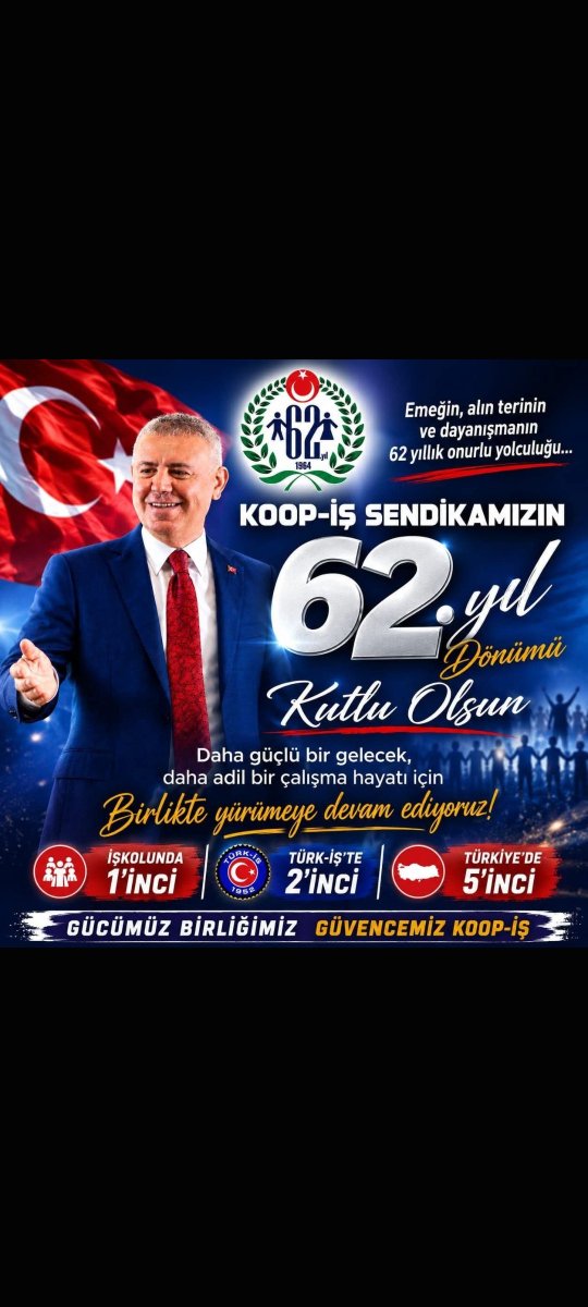 KavCemal's tweet photo. 10 No’lu işkolunda en büyük sendika olmak kolay değil. Bunun arkasında yıllarca verilen emek ve kazanılan güven var. Yeni yaşın kutlu olsun KOOP-İŞ!
    #KOOPİŞ62Yaşında
@alemdareyup
@KOOPISSENDIKASI 
@turkiskonf https://t.co/NSJ67XkaX9
