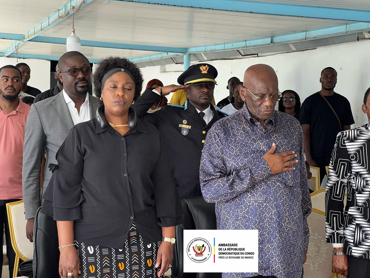 AmbHenriMangaya's tweet photo. L'Ambassade de la RDC au Maroc, conduite par S.E. Henri Mangaya Yange Mondowa, a réuni la communauté congolaise autour de la commémoration du #Genocost. Une cérémonie de mémoire, d'unité et de recueillement en hommage aux victimes. 🇨🇩🕊️ #RDC #Diaspora https://t.co/5uommpZ1lN