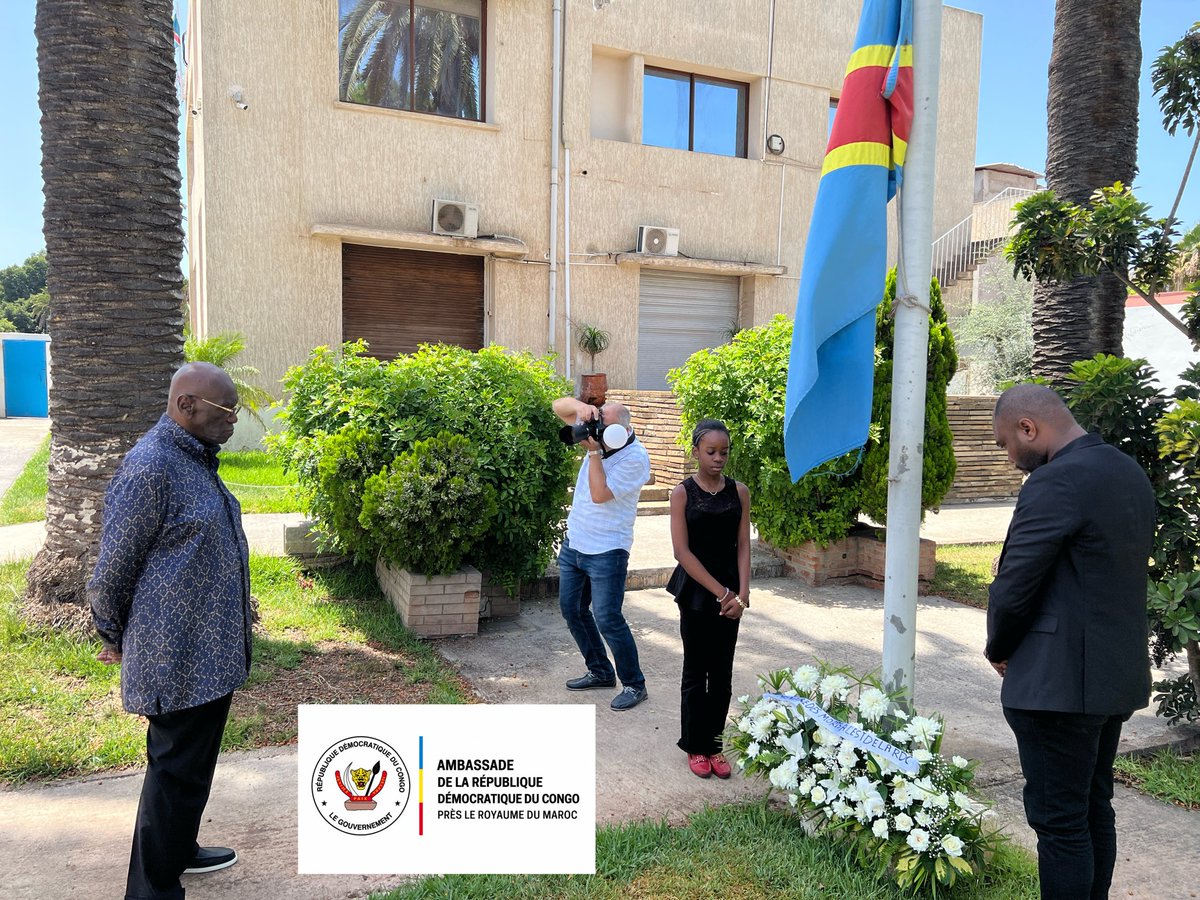 AmbHenriMangaya's tweet photo. L'Ambassade de la RDC au Maroc, conduite par S.E. Henri Mangaya Yange Mondowa, a réuni la communauté congolaise autour de la commémoration du #Genocost. Une cérémonie de mémoire, d'unité et de recueillement en hommage aux victimes. 🇨🇩🕊️ #RDC #Diaspora https://t.co/5uommpZ1lN