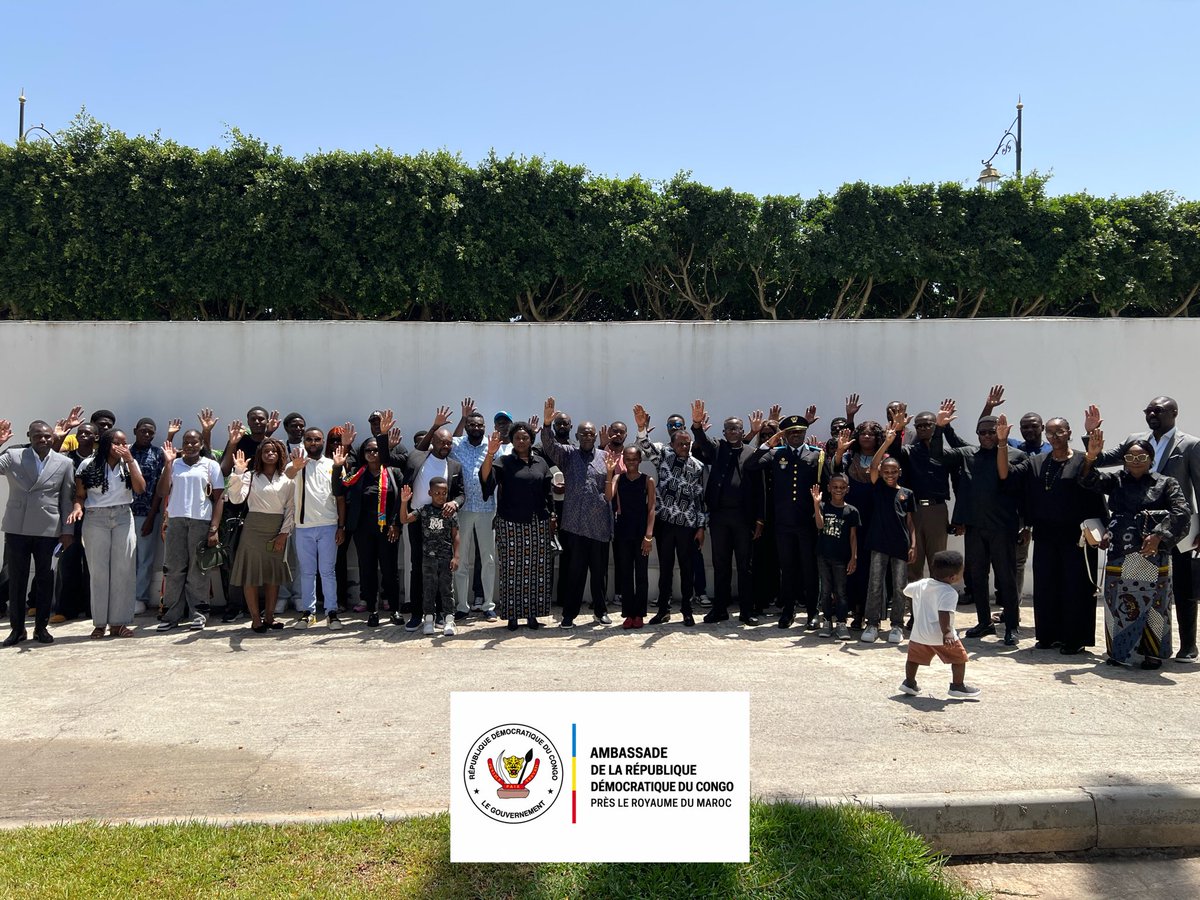 AmbHenriMangaya's tweet photo. L'Ambassade de la RDC au Maroc, conduite par S.E. Henri Mangaya Yange Mondowa, a réuni la communauté congolaise autour de la commémoration du #Genocost. Une cérémonie de mémoire, d'unité et de recueillement en hommage aux victimes. 🇨🇩🕊️ #RDC #Diaspora https://t.co/5uommpZ1lN