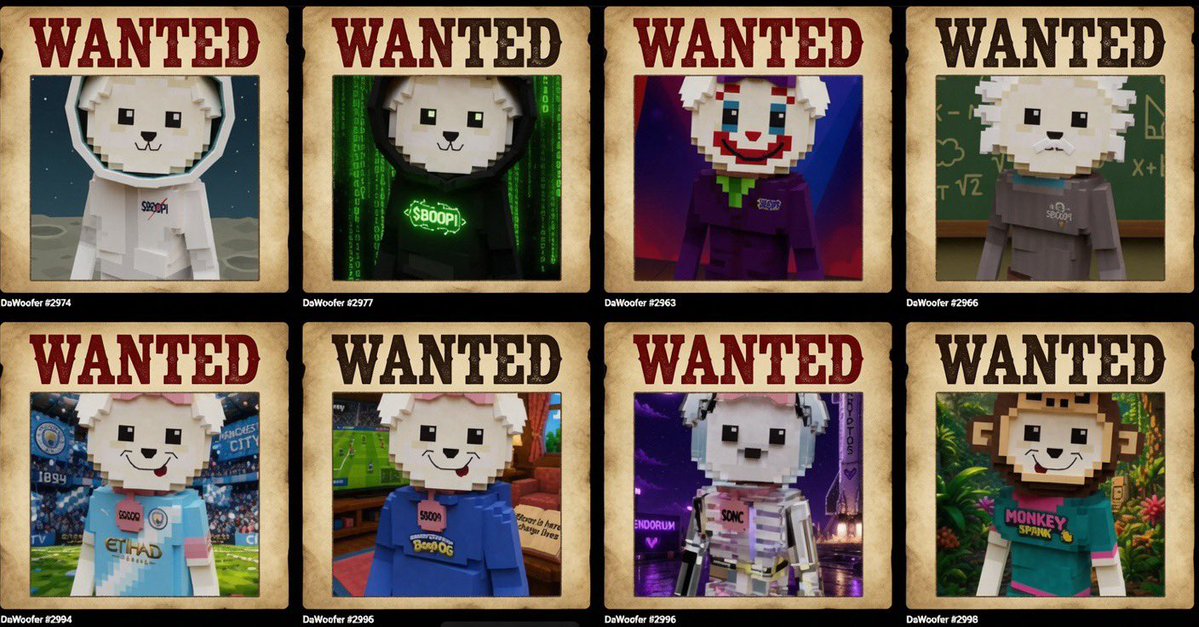_aura_man's tweet photo. DAY 70 — ANNOUNCEMENT 

GATHER ROUND MFERS.

DEEP IN THE BOOPI UNIVERSE HIDE POWERFUL FACES.

AND WHOEVER FINDS THEM?

$100 BOUNTY ON EACH HEAD. 💰

THE QUEEN’S MOST WANTED. SCATTERED ACROSS THE BLOCKCHAIN

THE HUNT HAS BEGUN. THE BLOCKCHAIN IS YOUR MAP
TIME IS TICKING 
—AURA MAN https://t.co/ch38RchvbB