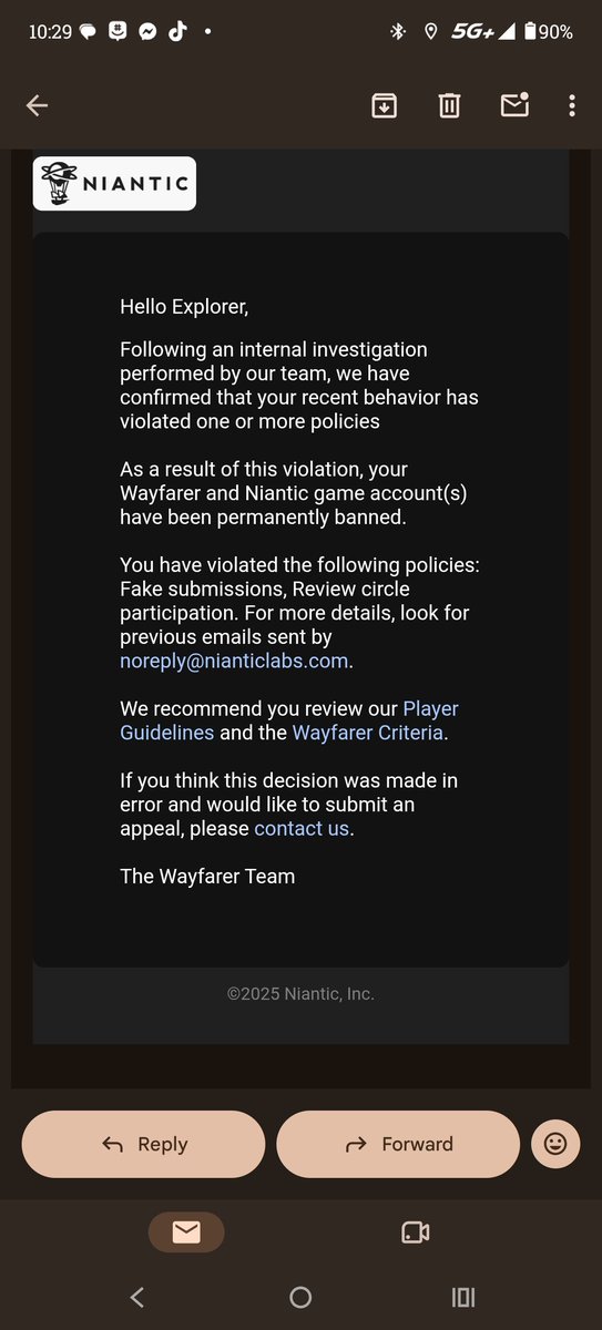DFS_Shield's tweet photo. @ScopelyExplore @pokeAK101 Me and my family has been going around uploading wayspots in the afternoons together, woke up and seen we were all banned for Review circle Nominating. Each one of us has a phone we play on. 
They permbanned SC0PELY, GIMMIGHOUL, KINGAMBIT, YoungDolph, SoulReapr, and  GRIMMSNARL. https://t.co/Cll4KiwmMb