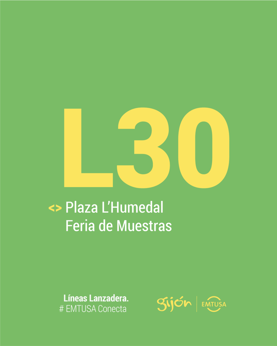 GijonBus's tweet photo. #EMTUSAconecta > @fidmagijon
‼️Desde el sábado día 1 y hasta el domingo 16 de agosto de 2026, #GijónEMTUSA pondrá en marcha como todos los años el BUS LANZADERA #FIDMA > Línea 30 y el BUS LANZADERA PARKING > Línea 31.
https://t.co/U5VeIYDbaJ
#GijónMejorEnBus a la #FIDMA26 https://t.co/9tKysMv69k
