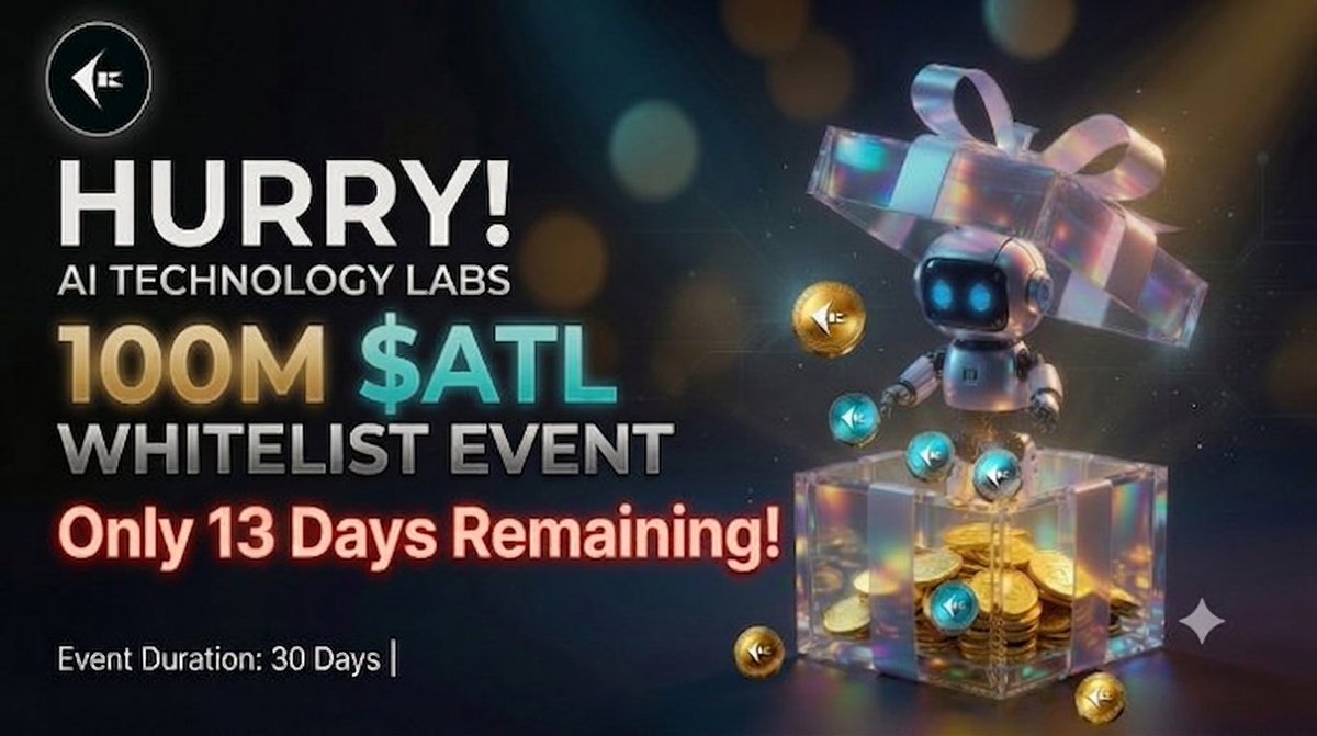 Ai_TL_official's tweet photo. 🚨 ONLY 13 DAYS LEFT! 🚨

The $100M$ATL Whitelist is closing soon! 
🔥 Don't miss your golden chance to join the next generation of AI-powered innovation with AI Technology Labs.

🚫 IMPORTANT UPDATE: 
All multiple and bot accounts have been strictly BANNED. We are only rewarding hardworking, genuine community members. There will be absolutely no chances left for bots or cheaters.

Do REAL work, earn your $ATL , and secure EXCLUSIVE VIP benefits!
👉 Join the Whitelist NOW:  https://t.co/44kqUUtTUq

#AITechnologyLabs #ATL #AI #Web3 #Crypto #Airdrop #Whitelist #Blockchain #FairPlay