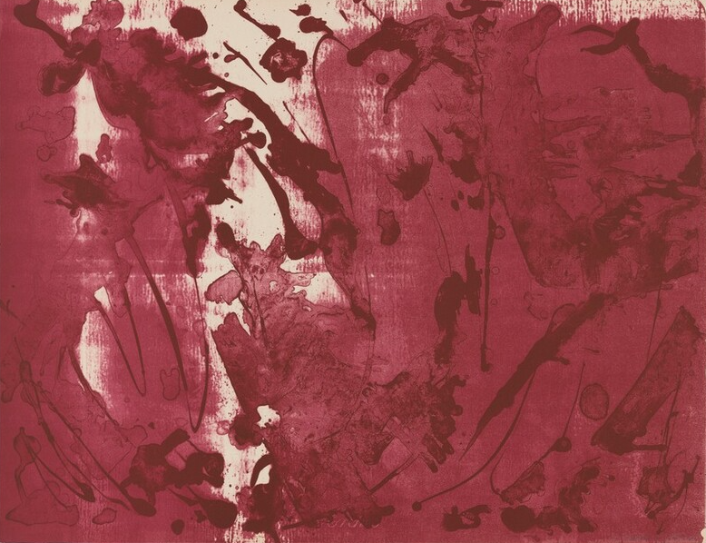 Luigibg's tweet photo. Lee Krasner, Special Rose or Pink C, 1970 https://t.co/POajHheE8j