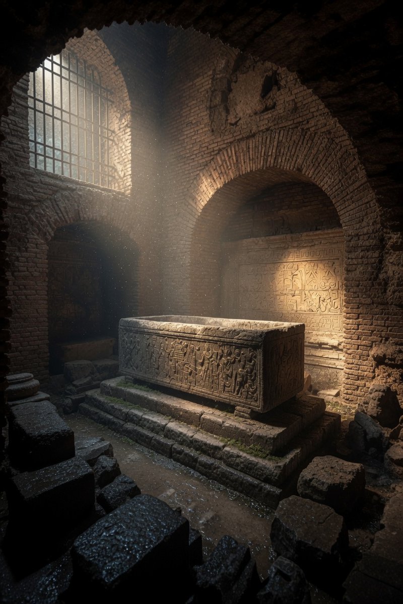 ArcaneArk369's tweet photo. The Sub-Petrine Chamber — the sealed heart beneath St. Peter’s.

Deep under the high altar of St. Peter’s Basilica lies a complex of ancient chambers and the #Vatican Necropolis. At its center is the sub-Petrine level — the original shrine and tomb area of the Apostle Peter, buried for centuries beneath successive altars and the Constantinian basilica.

Archaeologists reached it only in the 1940s under Pius XII. Much of the surrounding necropolis remains restricted.

What still rests in the darkness directly under the Confessio? 🗝️⛪🌑

#SubPetrineChamber #VaticanNecropolis #TombOfPeter #Scavi #ForbiddenHistory