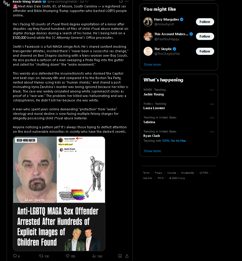 n3mesis_exe's tweet photo. @gerryhofland @daviddunn177 Actual symptoms of TDS include right wingers not being able to leave children alone: https://t.co/6x2kQaWbGb