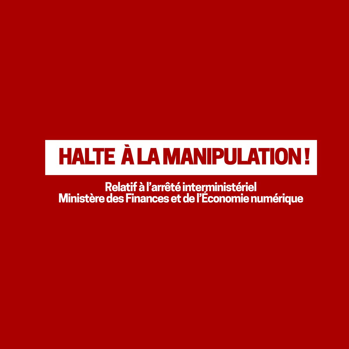 PatrickTetePT's tweet photo. URGENCE 🚨 🚨 !! 
HALTE À LA MANIPULATION ET AUX MAUVAISES INTERPRÉTATIONS

Proposé par le Ministère de l'Économie numérique, l'Arrêté interministériel n° 015 du 20 juillet 2026, signé conjointement par les Ministres en charge de l'Économie numérique et @financesrdc , ne concerne pas les startups. Celles-ci bénéficient déjà des avantages fiscaux et des mesures incitatives prévus, notamment aux articles 50 et 384, respectivement de l'Ordonnance loi n° 22/030 du 8 septembre 2022 et de la loi portant Code du Numérique. 

Afin d'éviter toute confusion, toute mauvaise interprétation ou toute récupération tendancieuse, la décision portant surséance dudit arrêté interministériel a été prise dans la soirée du samedi 1er août 2026.

Les Ministères de l'Economie Numérique et des Finances entendent, d'abord,  apporter des clarifications devant confirmer que l'arrêté dont question ne concerne nullement les startups labbelisées, les micro et petites entreprises formalisées, bénéficiaires des avantages prévus par le cadre légal susmentionné, dont les mesures d'applications sont en cours d'élaboration.

Cette surséance permettra de clarifier la porté des actes réglementaires utiles et des mesures nécessaires à la promotion de l'entrepreneuriat et des startups. 

Pas de fiscalité qui étouffe l'initiative, l'innovation et l'entrepreneuriat.

Cellule de communication
Ministère des Finances