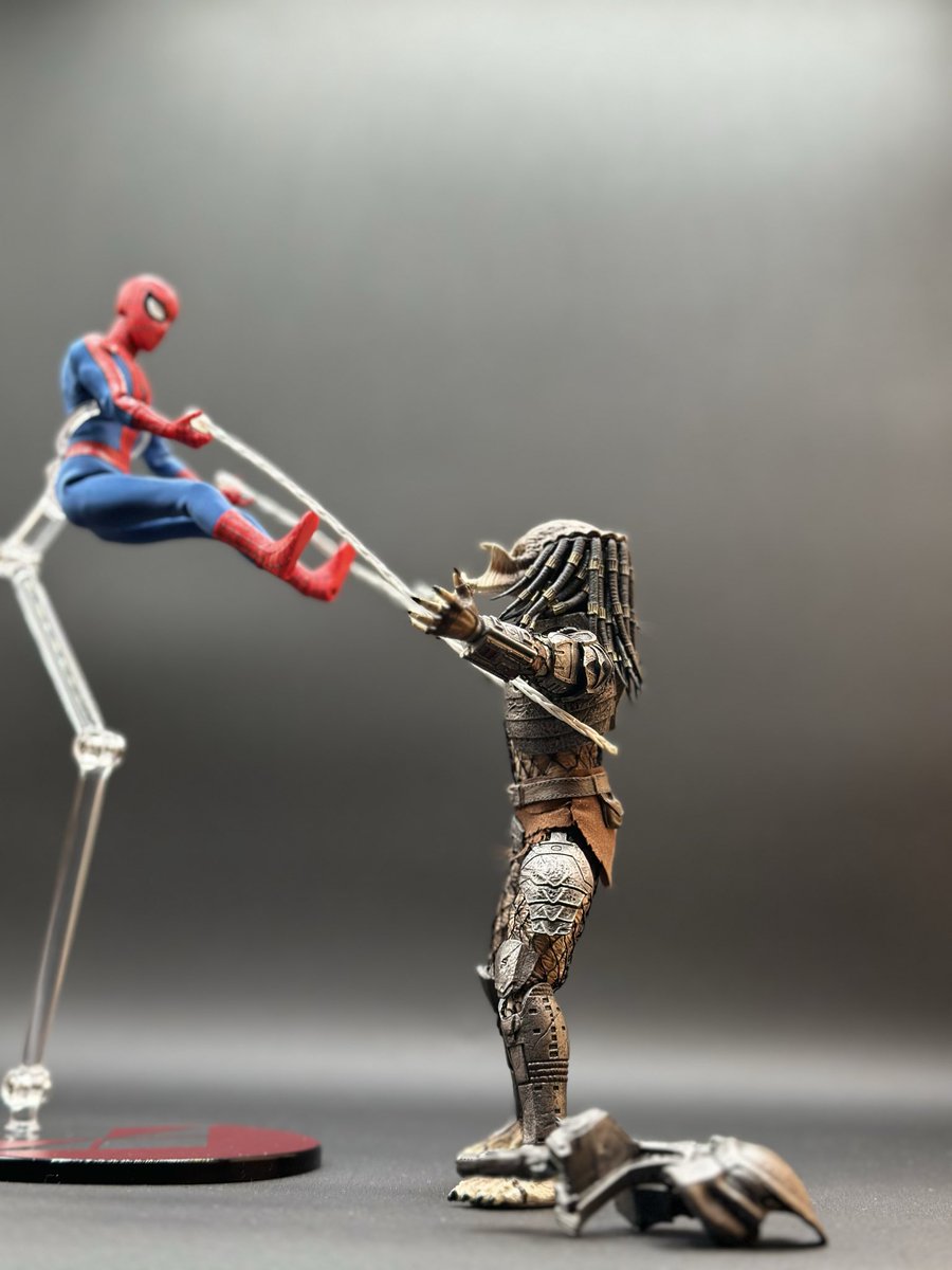 airborne8890's tweet photo. Spider-Man vs The Predator… 

#spidermanday #spiderman #mezco #marvel #predator @predator @spiderman @NECA_TOYS @spidermanmovie @marvel @marvelstudios @mezcotoyz https://t.co/YeaSUAsad5