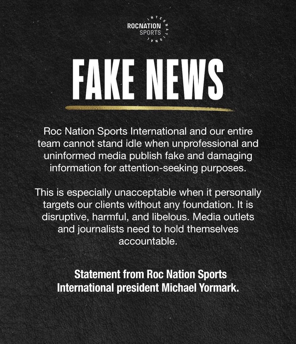 Costa_dc1's tweet photo. ROC NATION have release a statement, undermining reports concerning some of their clients (footballers) without mentioning the exact player

ROC NATION are the agency of some football top players like Vinicius Jnr, Yan Diomande and Endrick https://t.co/a9VaLR3IeE