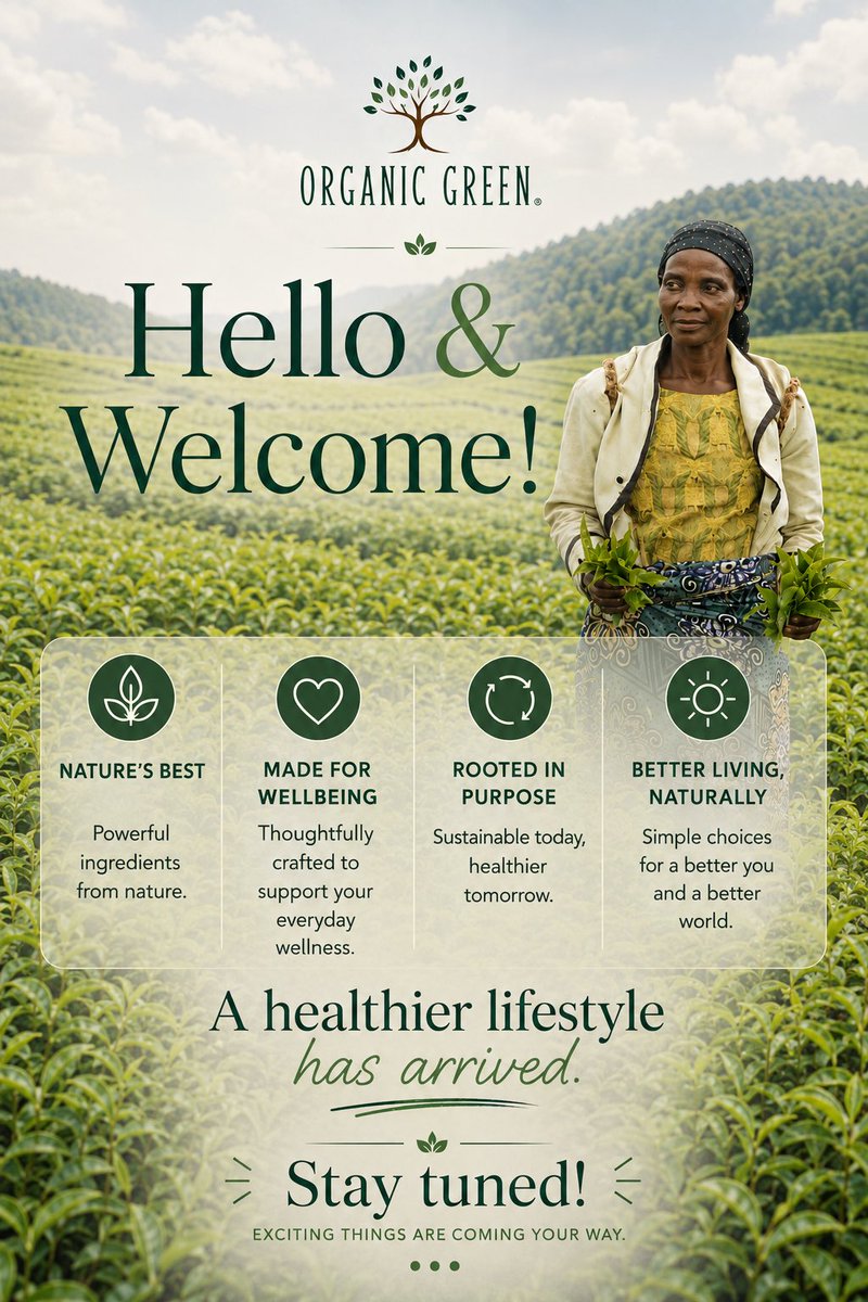 Yelielixir's tweet photo. Welcome to Organic Green. 
One Brand.
Many Natural Solutions.

Welcome to Organic Green. #MeetYeli #Yeli #ExperienceYeli #YeliByOrganicGreen #InspiredByNature #NaturalWellness #WellnessEveryDay #LiveBetter #BetterLiving #PremiumWellness #MadeInGhana #GhanaBrands #OrganicGreen https://t.co/dLKjapZVlj