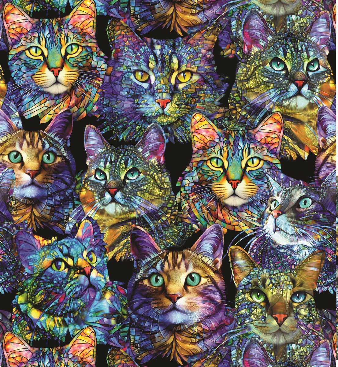 howarths63's tweet photo. https://t.co/6PvQQX5MIS #Cat #Artistry #charming and #lifelike cats are illustrated in #vibrant, #eye-catching #colors with a #stained-glass effect https://t.co/eDd2VZ5OJD https://t.co/6UZcjkWwZn
