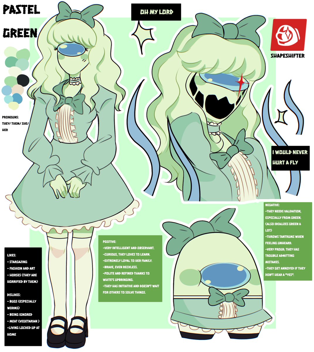 Zleeb_eevanilla's tweet photo. I wanted to introduce my #fanchild #paidintern "G. Pastel 🌱"
I'm not good at character sheets, I hope you like it jeje
#amongusshow #amongus https://t.co/ZPA98SGlEn