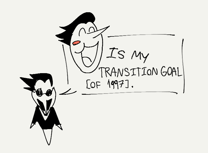 justjustohelp's tweet photo. "i just imagined spamton sayin "spamton bigshot era is my transition goal""
- my friend when i said that spamton g spamton from limited time offer is my transition goal https://t.co/cuEBDkdtBl