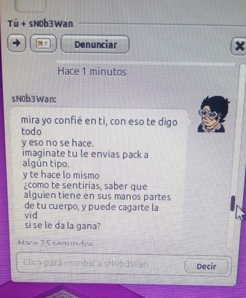 expositoranonim's tweet photo. Al leer estas capturas lo único que provoca este fenómeno es tremendo asco. https://t.co/8GAFjVhfIK