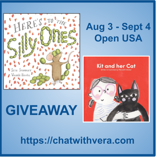 GG_Survey's tweet photo. You can enter to #win #childrensbook #giveaway for 2 books.  Aug. 3 to Sept 4 &amp; open to USA addresses only.

🐁HERE'S TO THE SILLY ONES 
🐈‍⬛KIT &amp; HER CAT 

➡️➡️https://t.co/ex1oiqHERg

#luckyRabbitPublish #sponsored https://t.co/E5SRvk8mgV