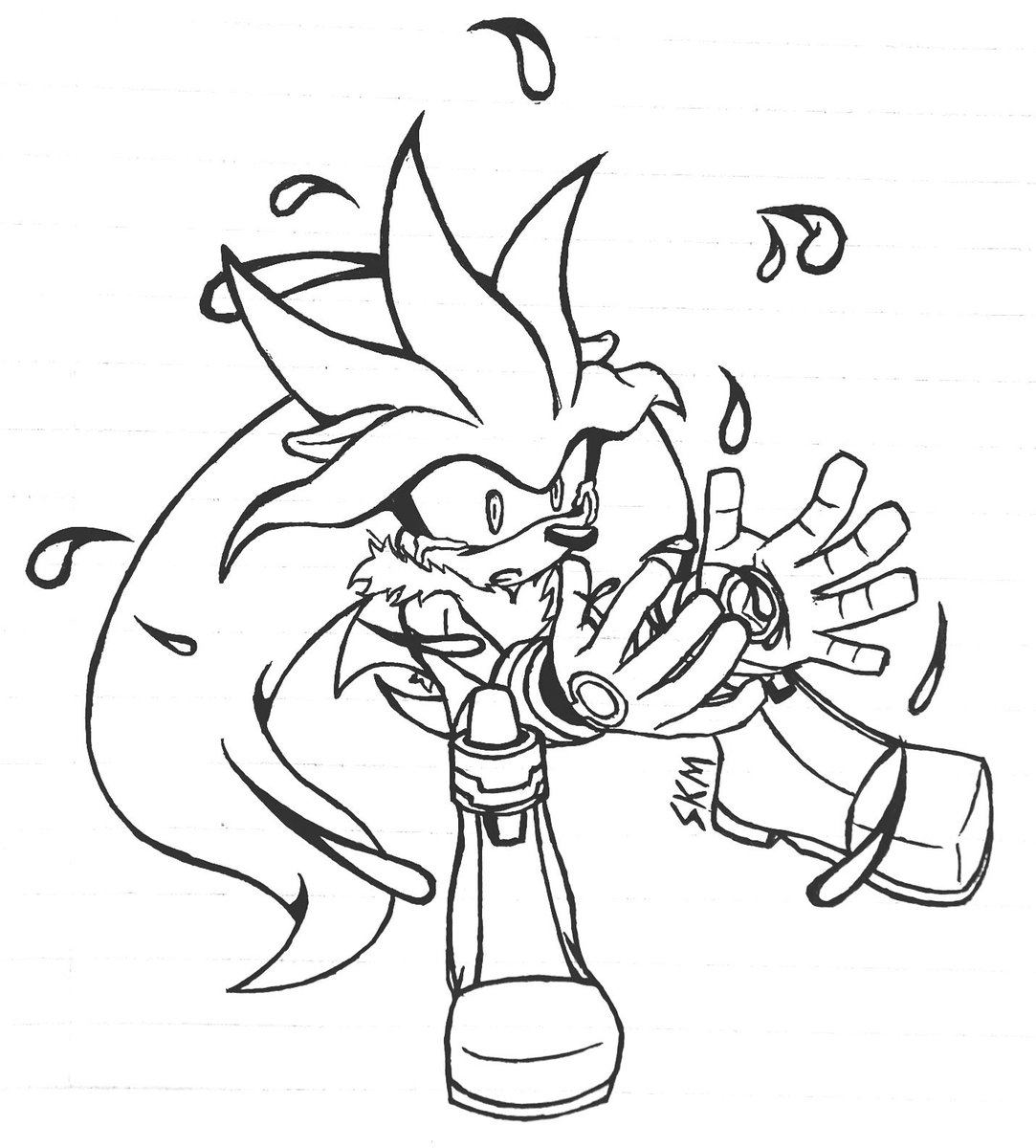SkykidMiguel's tweet photo. Silver finds a cemetery, staying there for hours listening to the story of each, making sure noone is forgotten.

#silverthehedgehog https://t.co/HnbDOgVppR