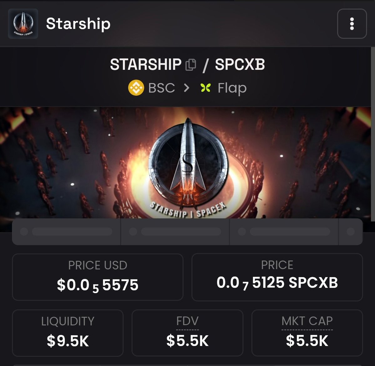 Droid_1965's tweet photo. @ocrxa Opinion on $Starship / SPCXB on BSC?

0x834C3EFaD8c7853938302C822110F20F41897777 https://t.co/rEqgyPvZVk