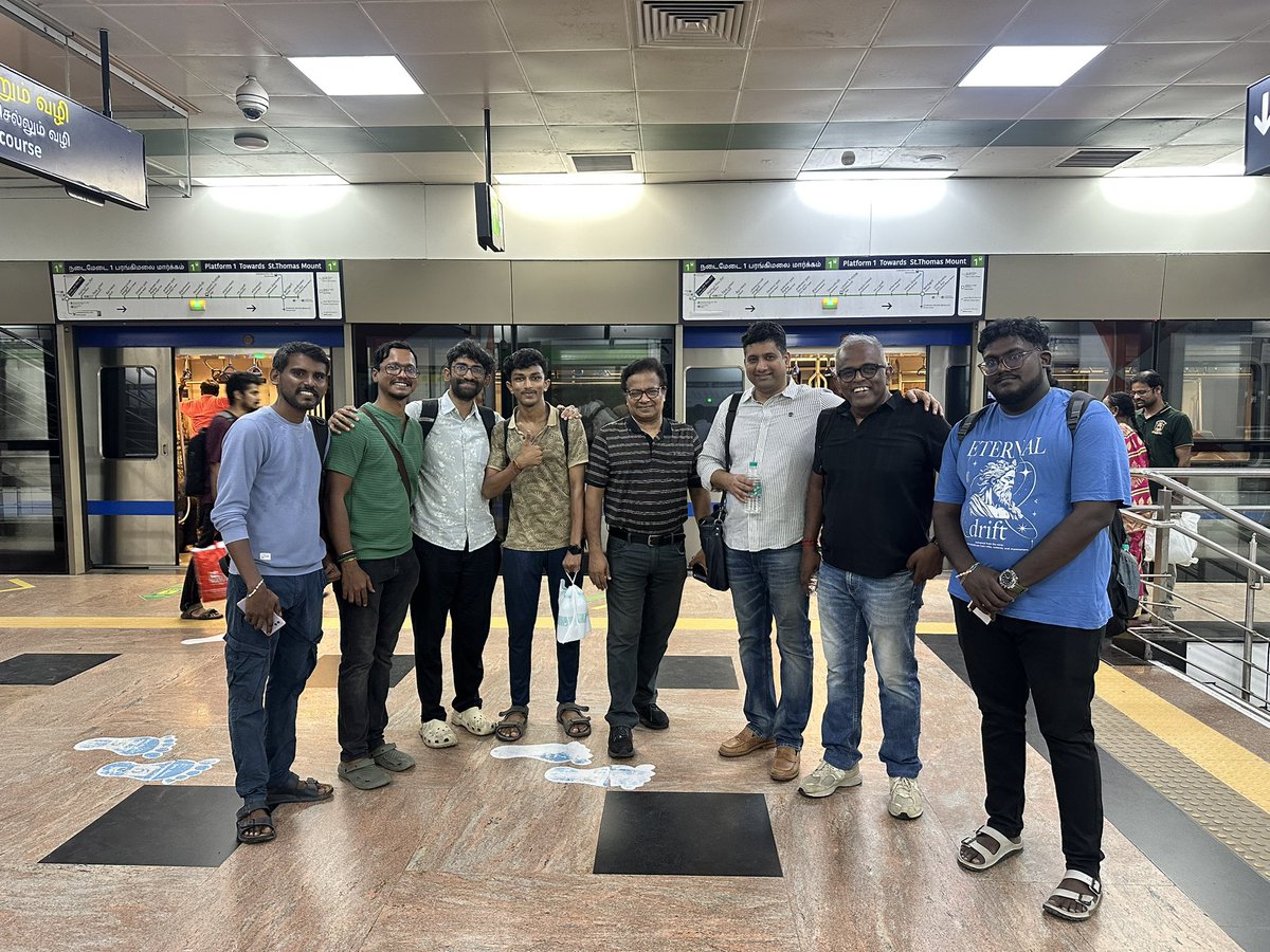 chandru2win's tweet photo. Hats off to everyone who showed up, trusted the idea, and became part of @DoingThingsAIHq : Build & Blend #5. ❤️

A few days ago, we announced something that sounded a little crazy.

“Let’s do AI vibe coding inside a moving Chennai Metro.”

Many wondered if it would even work.

Yesterday, we took the first step.

We started at 6:30 PM from Chennai Airport Metro with laptops, ideas, and a lot of curiosity. We wrapped up at 9:15 PM with something we hadn’t planned for a completely different experience than we had imagined.

We came to build.

We left with new friendships, deeper conversations, and ideas worth building together.

That’s probably what made this Friendship Day edition special.

We didn’t just experiment with a different venue. We experimented with a different way of bringing AI builders together. That experiment gave us far more than we expected.

Every experiment leaves you with a few lessons.

One thing this experiment taught us is that the environment matters. Reliable connectivity, comfortable seating, and a setup designed purely for building can take the experience to another level. That’s exactly what we’ll continue improving.

The conversations became deeper. The connections felt genuine. Ideas were exchanged. New friendships were formed.

We’re often obsessed with prompts, tools, and AI models. Yesterday reminded us that the conversations around them matter just as much.

Eight people trusted an idea that had never been tried before. That’s something we’ll never take for granted.

More than anything, we’re grateful to everyone who believed in the idea before it was proven. Without that trust, this experiment wouldn’t have happened.

This was our first step. The next edition will be shaped by everything we learned yesterday.

Happy Friendship Day from all of us at Doing Things AI. 💙

Thank you to everyone who trusted us enough to try something different.

We came to build. We ended up blending even more. Maybe that’s exactly what this Friendship Day edition needed. 🚇💙
