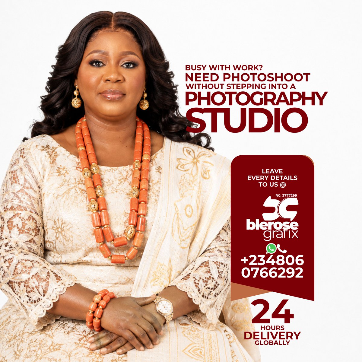 Blerose292's tweet photo. Planning to celebrate your loved ones Birthday who lives abroad or far away from you and no time for photoshoot, or your own big day and your schedule is so tight...@BLEROSEGRAFIX, we got you covered, Outifts,  Makeup, Accessories, we deliver 24Hours Globally.  +2348060766292 https://t.co/VrnK9nciw2