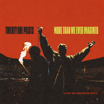 TOPUPDATERS's tweet photo. ℹ️ This week @twentyonepilots take a break from festivals to celebrate the release of "More Than We Ever Imagined (Live in Mexico City)" album on Friday, and the movie watch party on Saturday 💿📺❤️

Pre-save: https://t.co/9JTQUtRft7
Buy ticket: https://t.co/O1ZBZAy7Iq https://t.co/cNqwHZIK4A