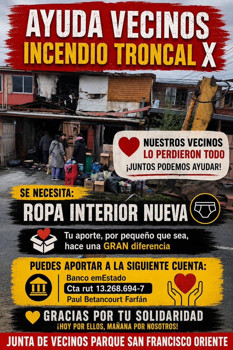 JjvvSan's tweet photo. A toda la comunidad de #PuenteAlto y a los vecinos de #ParqueSanFranciscoOriente https://t.co/vQnxR8lFYs