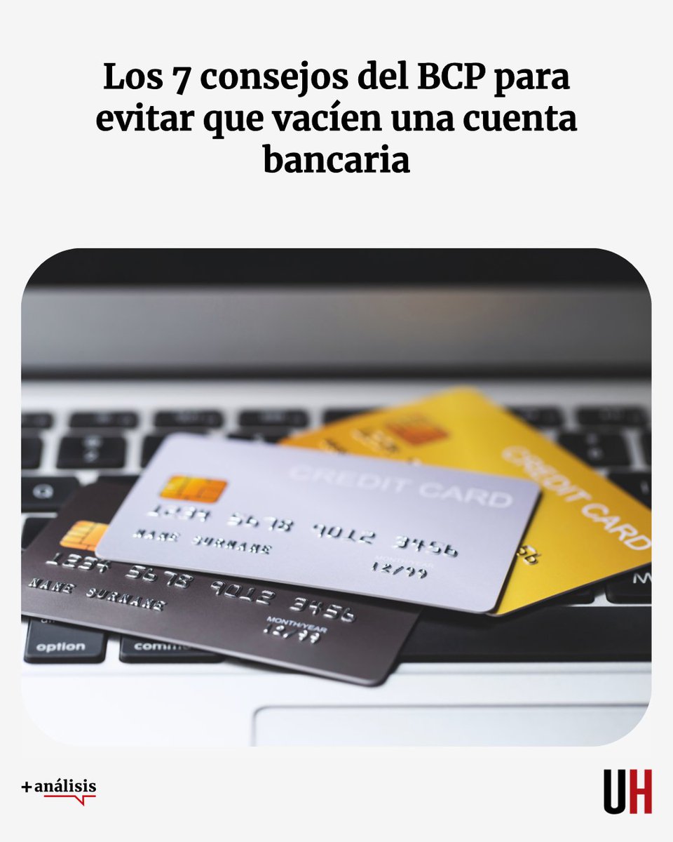 UltimaHoracom's tweet photo. La Superintendencia de Bancos del BCP emitió una serie de recomendaciones para que los usuarios reduzcan el riesgo de ser víctimas de fraudes electrónicos ante el aumento de los casos de vulneración de cuentas bancarias registrados en el último año.

https://t.co/BvwzYrPvpa https://t.co/qILbOKvGKw