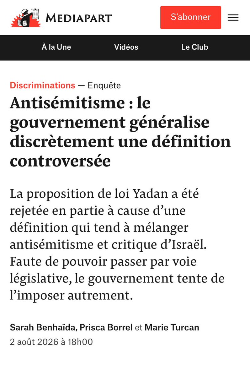 BMoon_bee's tweet photo. Pour contourner l’opposition à la loi Yadan le gouvernement est en train d’élargir à toutes ses administrations ( Education nationale, police etc) la définition IHRA « antisionisme= antisémitisme » déjà adoptée comme texte à  l’AN, pour influencer la justice! 

🧵👇 https://t.co/nToE2qR124