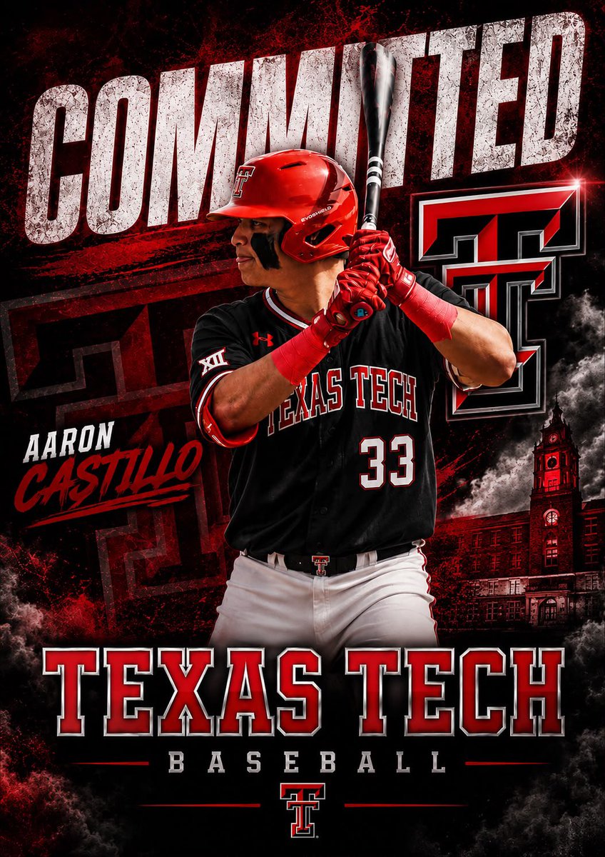 Aaron_cast33's tweet photo. All glory to God. Excited to announce my commitment to Texas Tech University to continue my baseball career. Thank you to my family, coaches, teammates, and everyone who has supported me along the way.🌵❤️🖤 #WreckEm

Love and miss you more than ever Will❤️🙏 https://t.co/5BkoZUAeME