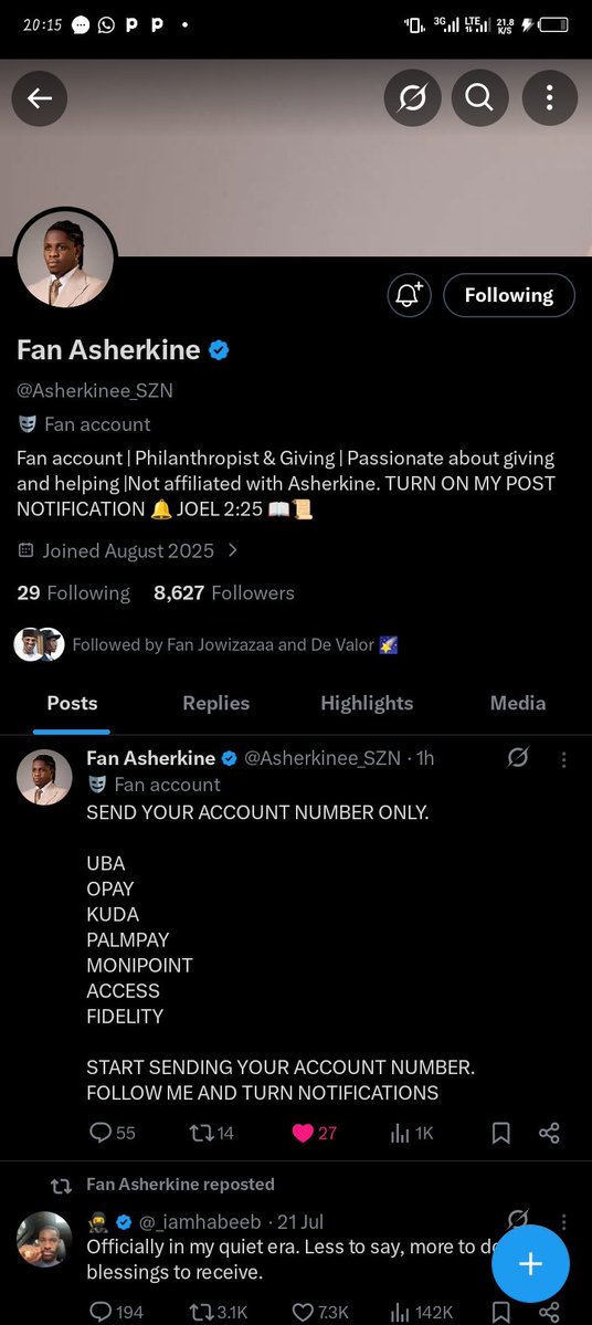 utan_christwill's tweet photo. @Jowizazaa_gives @Asherkinee_SZN Followed https://t.co/aIYGFQRxNL