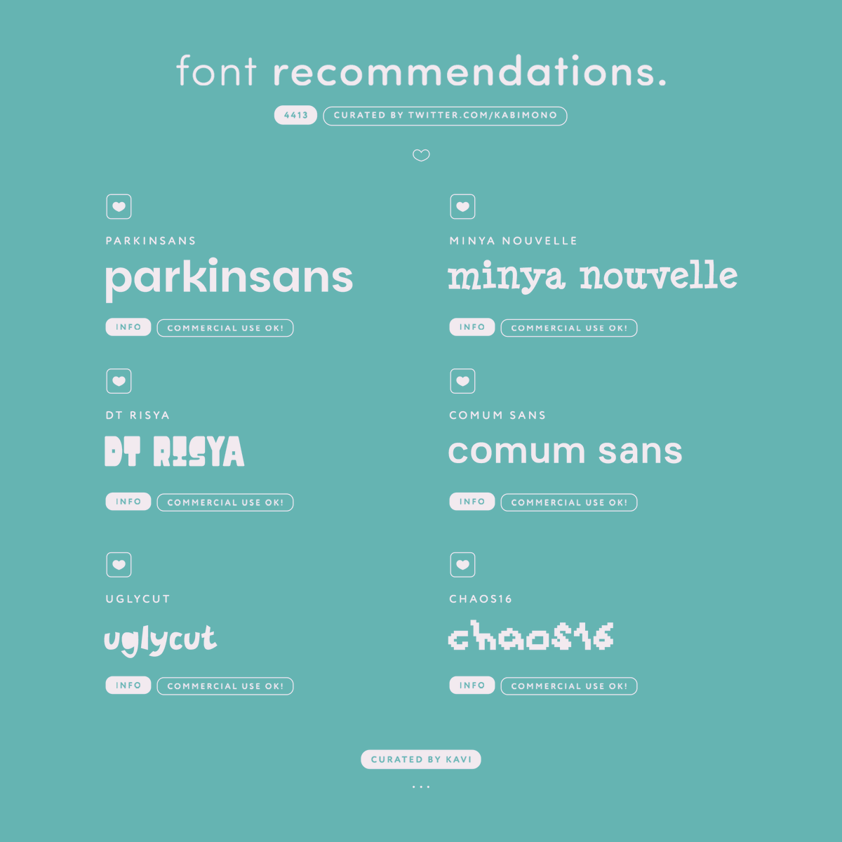 kabimono's tweet photo. another font recommendations! 🧼 commercial use ok! https://t.co/lYDt86t0wx