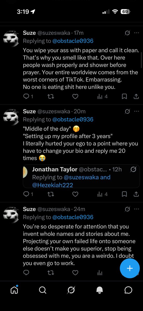 obstacle0936's tweet photo. Didn’t think I would completely buckbreak 2 jeets at the same time today!! It’s like free engagement. Look at these obsessed looney tunes ass niggas!! It’s too easy!! https://t.co/6twuXY5nTG
