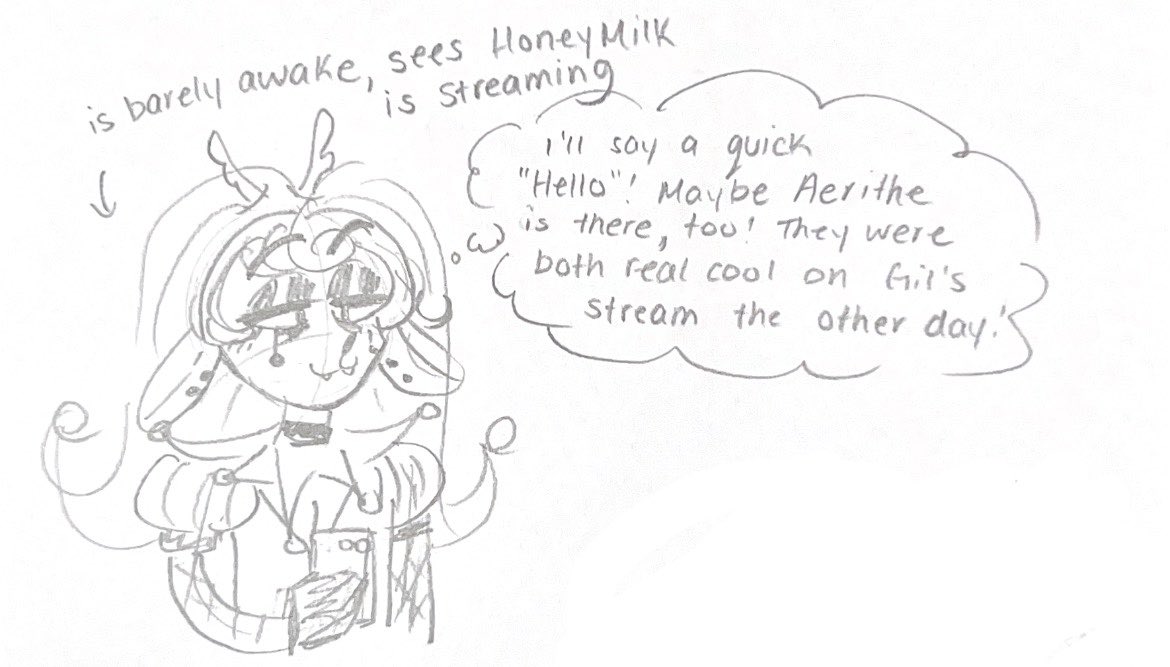 growlfawn's tweet photo. today’s gilbi promotion: this absolute jumpscare that happened this morning (that i drew out at Clown Job) https://t.co/TlPQtVGBt7