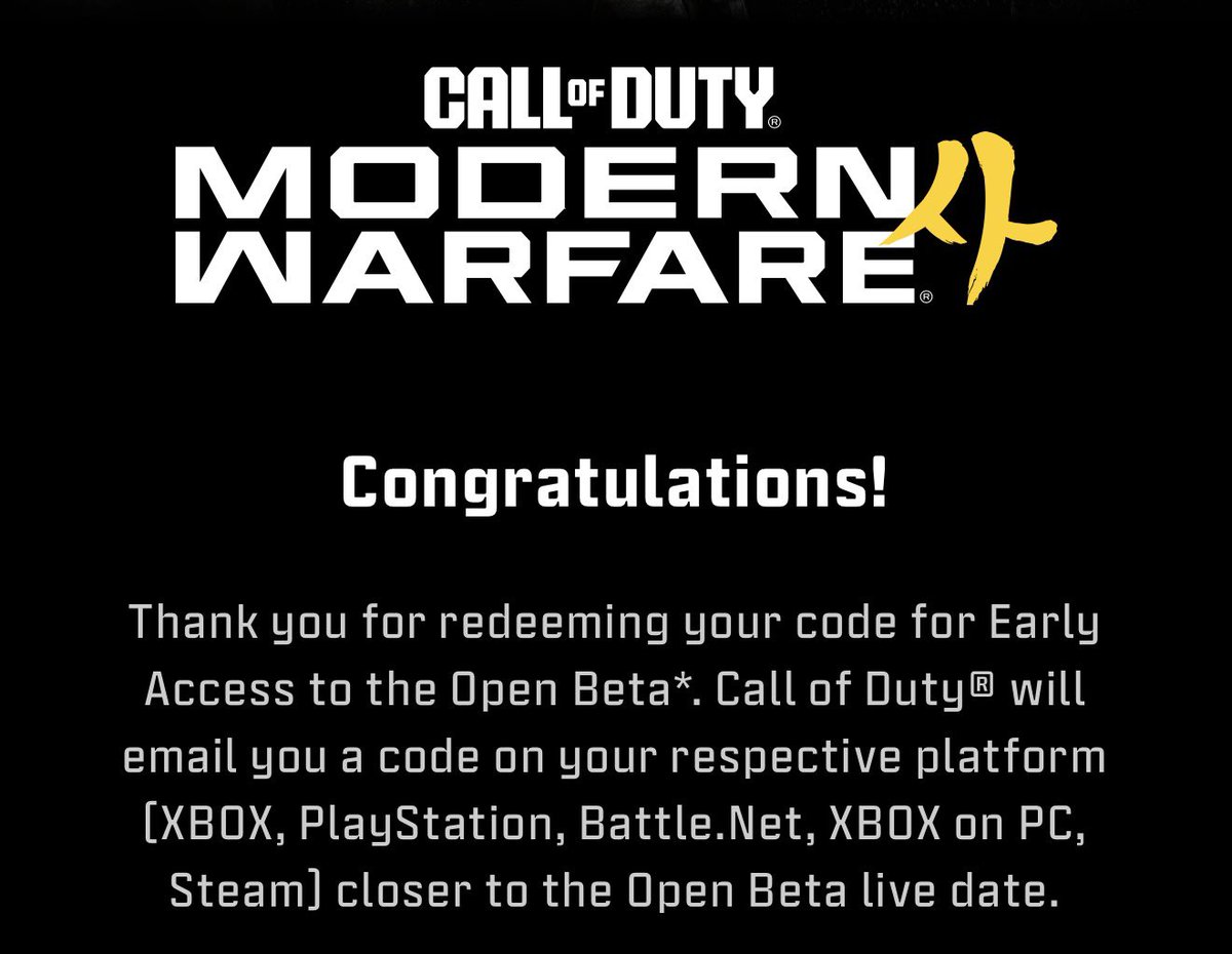 CODMW4Informer's tweet photo. If you need this Modern Warfare 4 Beta code DM… 👀 

Interact with this post in any way 🙌 https://t.co/98VFBVH4SH