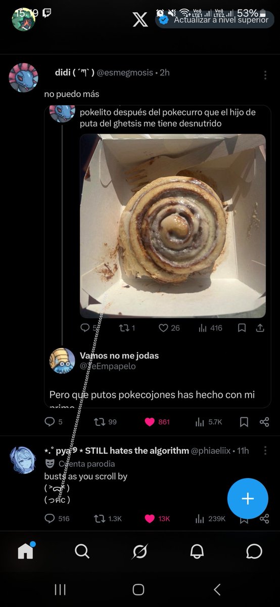 BAZHO_12's tweet photo. @esmegmosis Cuidado con ese roll de canela compañero.... https://t.co/rFHTY3Lmdx