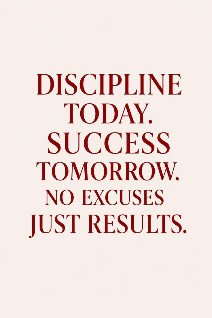 FreakyTheory's tweet photo. Discipline today. Success tomorrow. https://t.co/3jMbZQawe5