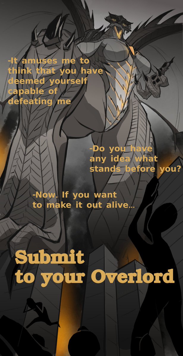 DominoBiTi's tweet photo. Other drawing from my main account! My first ever furry art. Still love this one a lot - big dragon lady surely awakened something in me, lol. (plus no text version!)

#macrofurry #zentreart #macro #sizetwitter https://t.co/4jUxZO0zfB