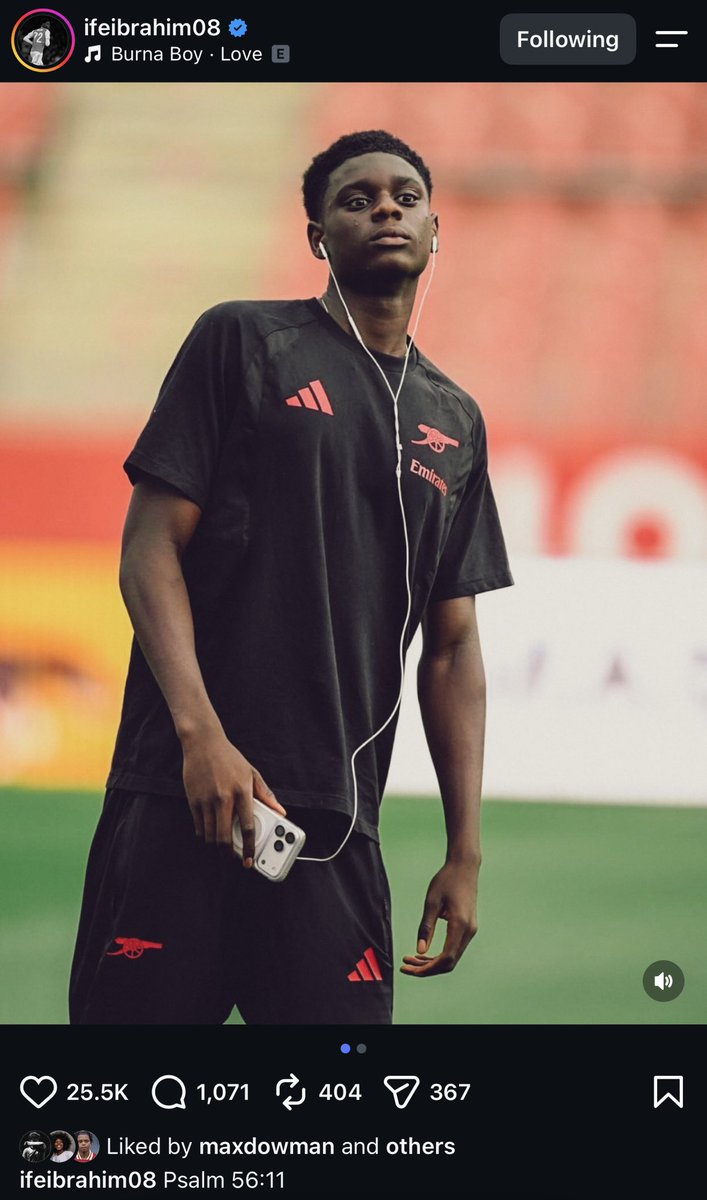 tobyasky's tweet photo. Ife Ibrahim of Arsenal posted this on IG.

These boys feel connected to home. Saka visits Nigeria every year, many of them do even if they represent other countries.

Their parents instil that Nigerian culture in them. The food, the music, everything.

…but wait, how do we integrate them? What set ups do we have? Where do we go from here?

Do we have a camp for u18s or u20s, where we invite players like that during international breaks or is it only when there are tournaments? 

I believe this is how we should get them in very early.