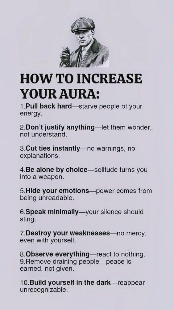 thesigmamindset's tweet photo. How to increase your AURA ‼️‼️ https://t.co/kOT7sqMaam