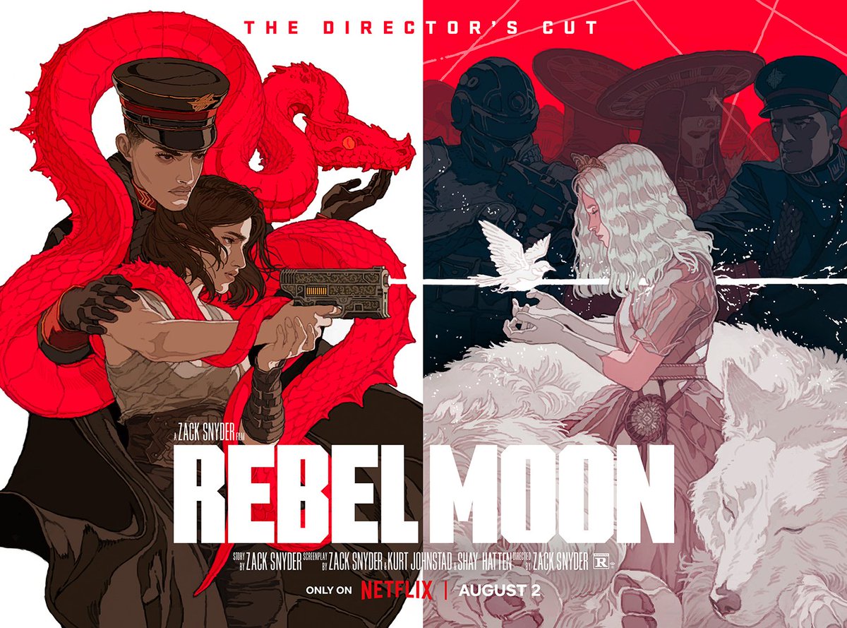 RebelMoonTheory's tweet photo. I believe it is Incredible that Zack Snyder was able to deliver pg-13 cuts and Directors cuts for his Rebel Moon Films!! 

This allows all audiences to dive into the Rebel Moon Franchise!!
#RebelMoon
#RebelMoonTDCAniversary @netflix https://t.co/28eFMvk2Ay