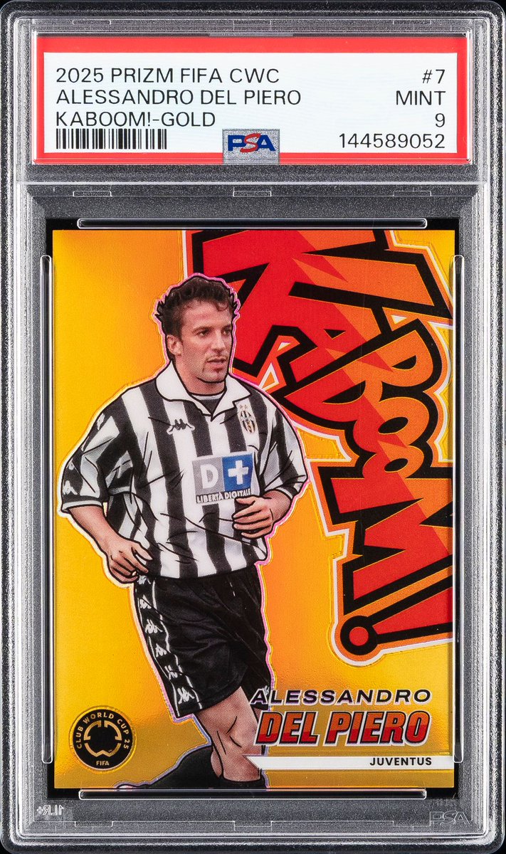 TroveBigPulls's tweet photo. 🔥 Legendary Pull 🔥

ALESSANDRO DEL PIERO #7 | 2025 PANINI PRIZM FIFA CLUB WORLD CUP KABOOM!

Value: $3,917
Pack: Soccer Premier ($250)

https://t.co/jo7btcts5W https://t.co/gFWbtteEPA