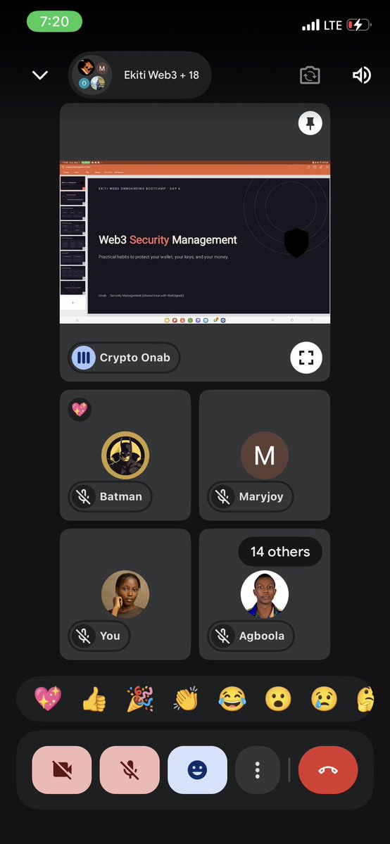Haduke___'s tweet photo. Today’s was on Web3 Security Management, and it was a great reminder that security is just as important as building. Learning how to protect wallets, assets, and personal data is a must for anyone in the space. 🔐🌐
@ekitiweb3conf @CyptoOnab https://t.co/al32bPUzOj