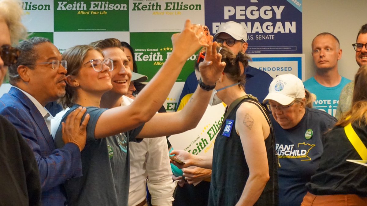 keithellison's tweet photo. In Duluth today hitting the streets because the best way to build a stronger Minnesota is one conversation at a time! https://t.co/guO8nrlRaV