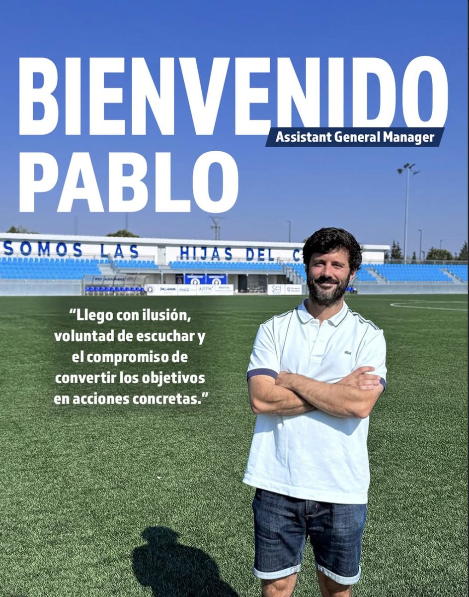 ZaragozaCFF's tweet photo. Bienvenido, Pablo Carmona — nuestro nuevo Assistant General Manager. 🔵⚪

#ZaragozaCFF https://t.co/GyoNe0KxD2