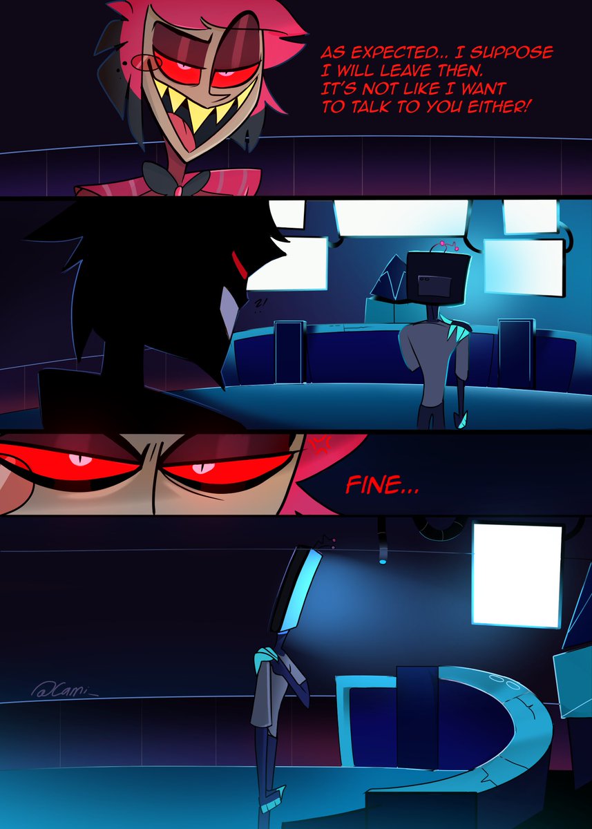 Dweed__'s tweet photo. “ATTENTION”
Another parts here, the agnst lvls up.
The final parts tomorrow! 😁

[5-8/11 PARTS]

Also, I’m really glad you like this comic by far! 🫶

#HazbinHotel #HazbinHotelFanart #HazbinHotelVox #HazbinHotelAlastor https://t.co/QpaqG2NmXx