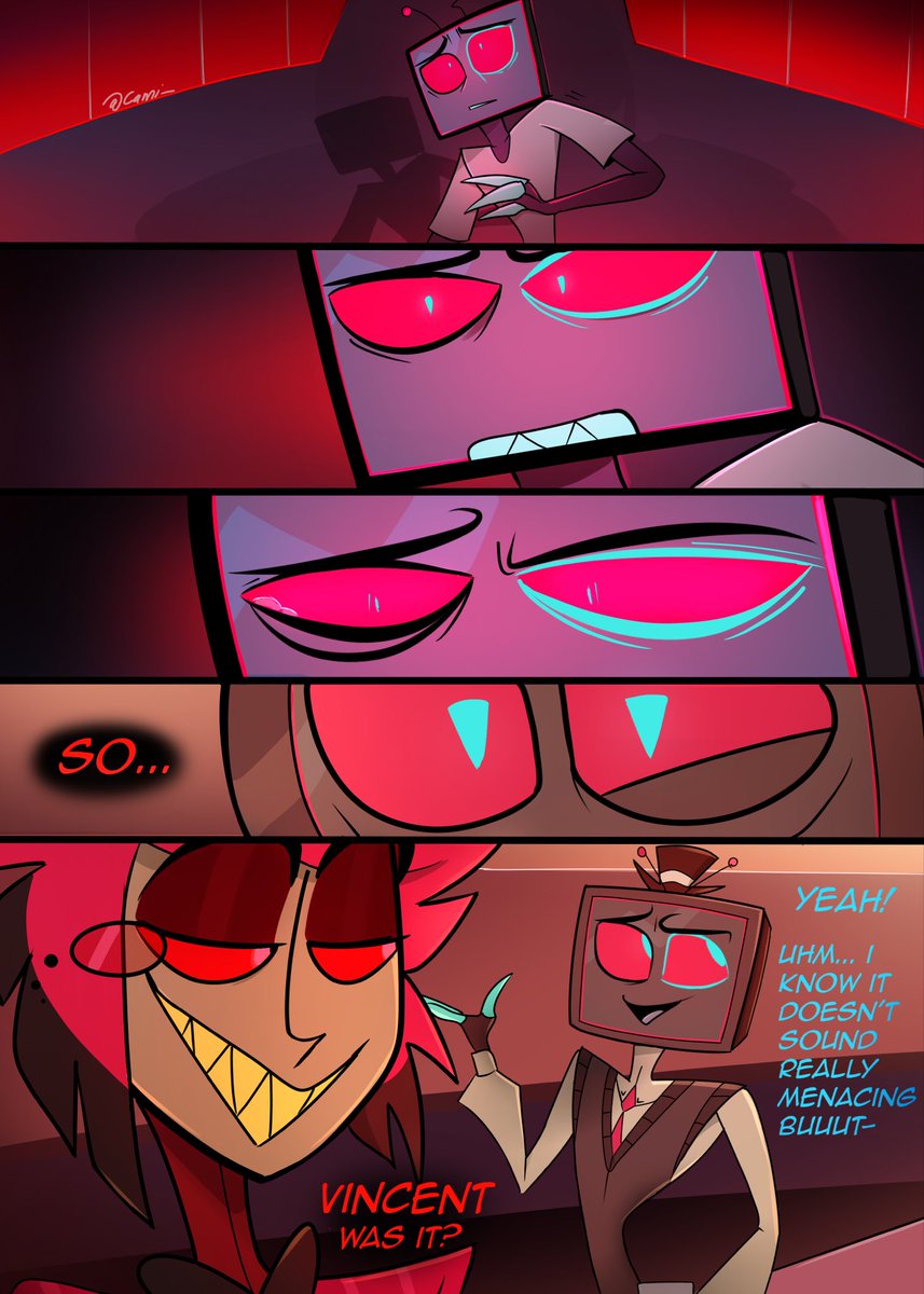 Dweed__'s tweet photo. “ATTENTION”
Another parts here, the agnst lvls up.
The final parts tomorrow! 😁

[5-8/11 PARTS]

Also, I’m really glad you like this comic by far! 🫶

#HazbinHotel #HazbinHotelFanart #HazbinHotelVox #HazbinHotelAlastor https://t.co/QpaqG2NmXx